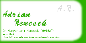 adrian nemcsek business card